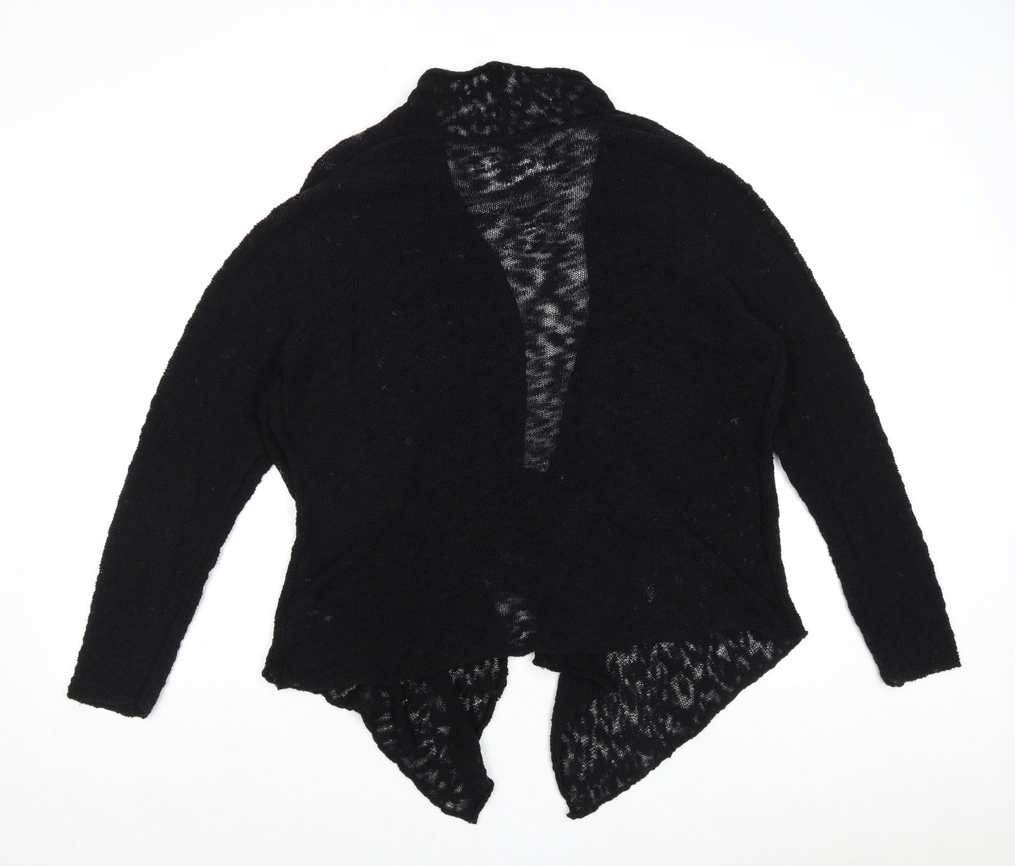 George Womens Black V-Neck Cotton Cardigan Jumper Size 18