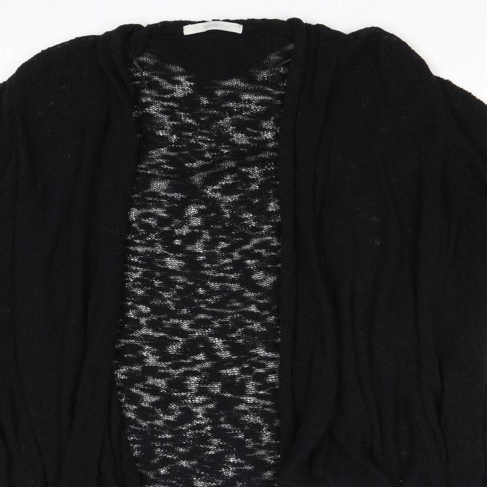 George Womens Black V-Neck Cotton Cardigan Jumper Size 18