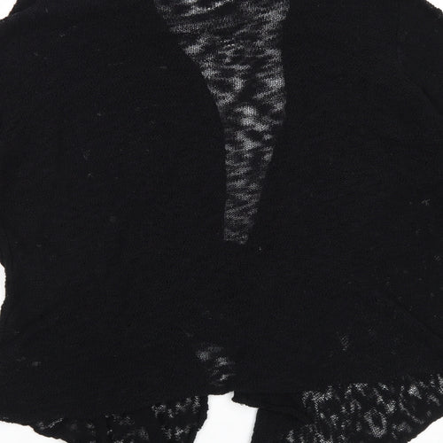 George Womens Black V-Neck Cotton Cardigan Jumper Size 18