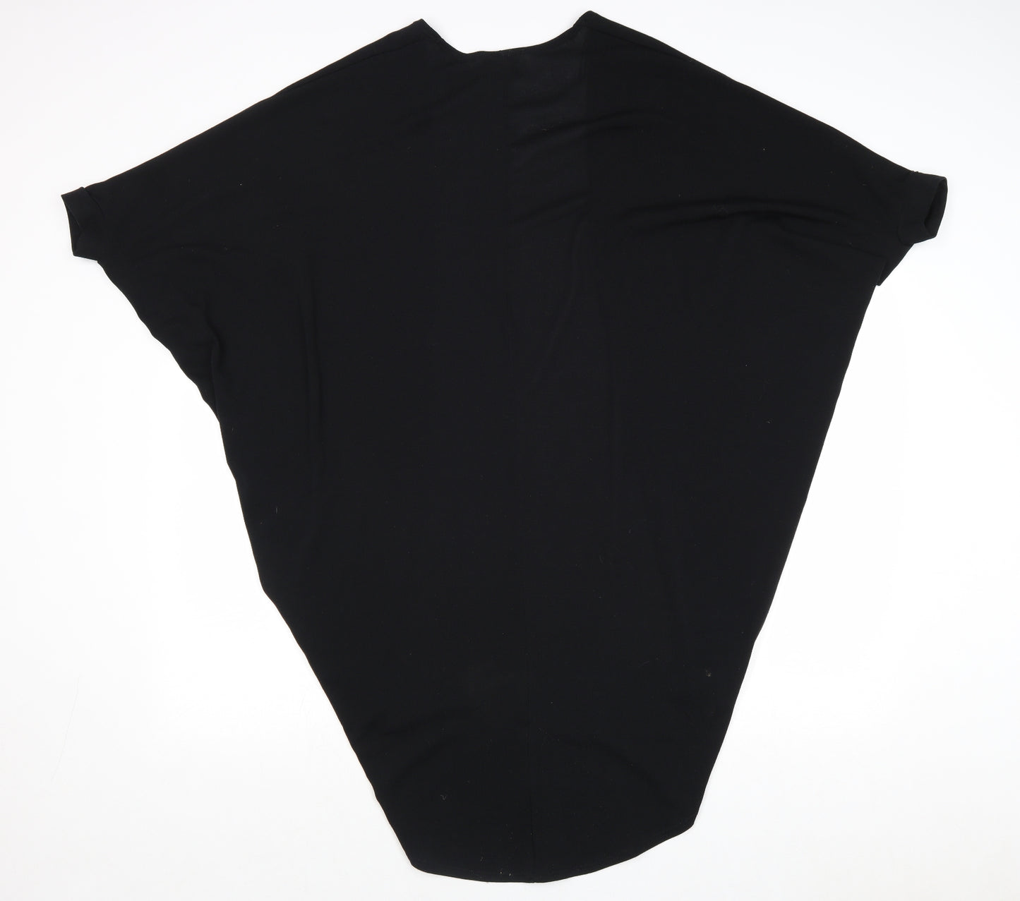 Papaya Womens Black V-Neck Polyester Cardigan Jumper Size S