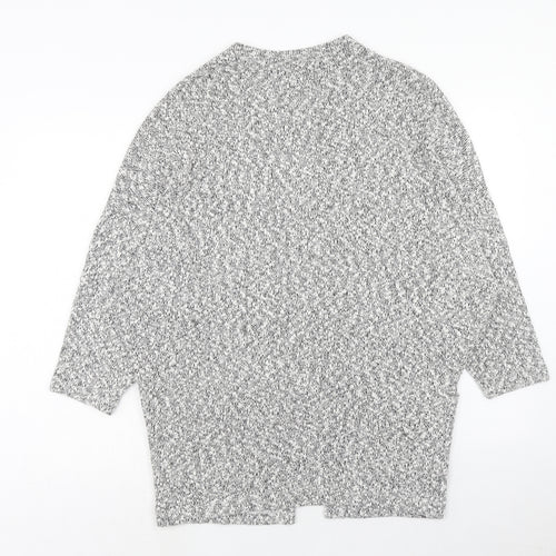 Atmosphere Womens Grey V-Neck Cotton Cardigan Jumper Size S