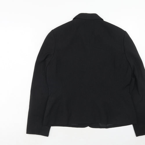 NEXT Womens Black Polyester Jacket Suit Jacket Size 14
