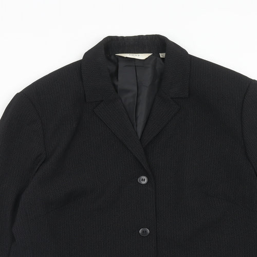 NEXT Womens Black Polyester Jacket Suit Jacket Size 14