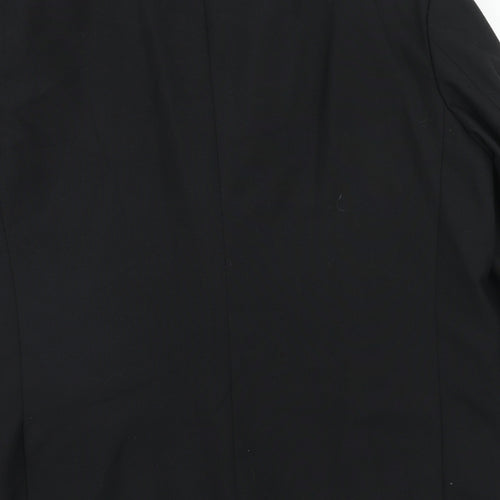FH Mens Black Polyacrylate Fibre Jacket Suit Jacket Size 44 Regular