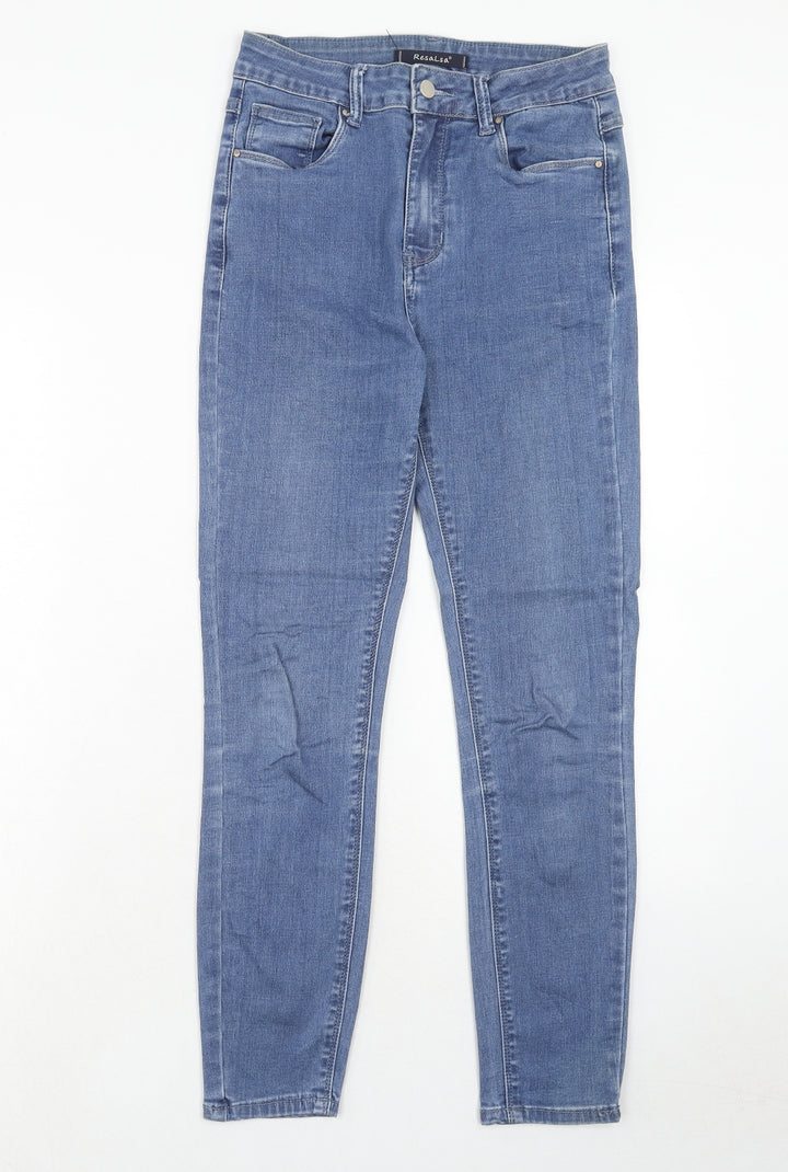 Resalsa Womens Blue Cotton Skinny Jeans Size 28 in Regular Zip
