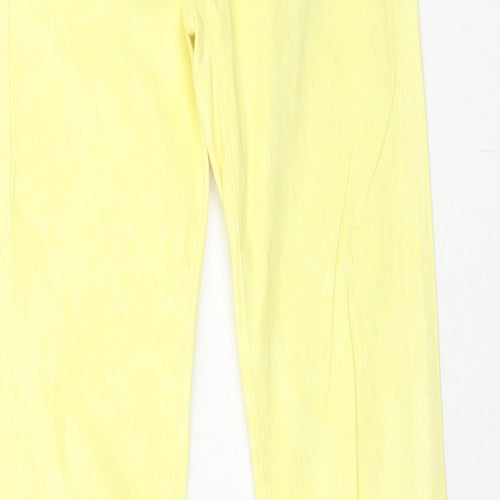 Ashley Baby Womens Yellow Cotton Skinny Jeans Size 6 Regular Zip