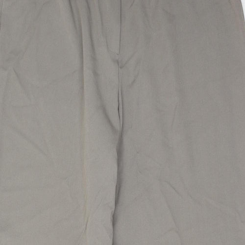 VINCI Womens Grey Polyester Trousers Size 16 Regular Zip