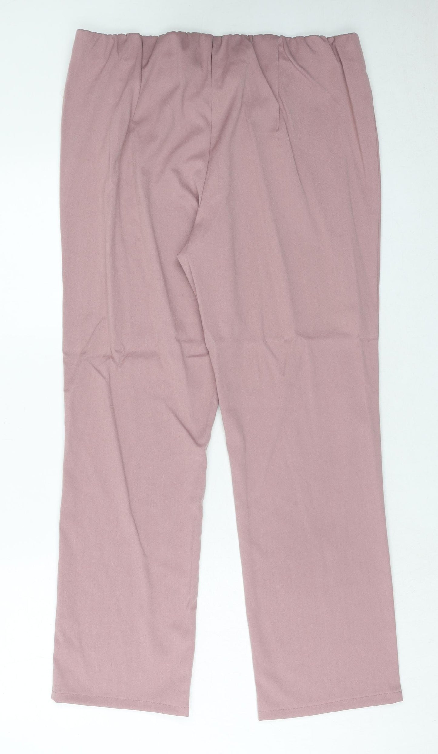 Madrid Womens Pink Polyester Sweatpants Trousers Size 20 Regular