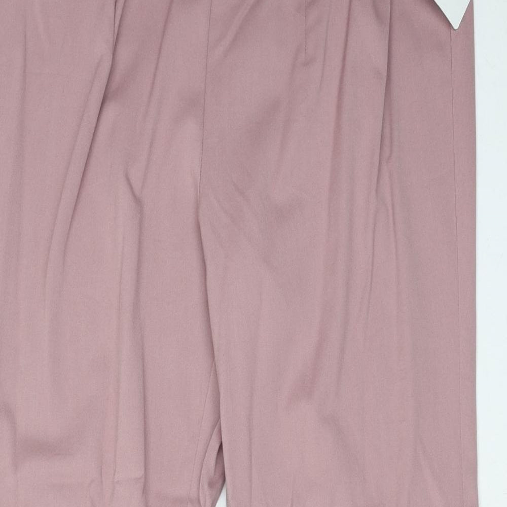 Madrid Womens Pink Polyester Sweatpants Trousers Size 20 Regular