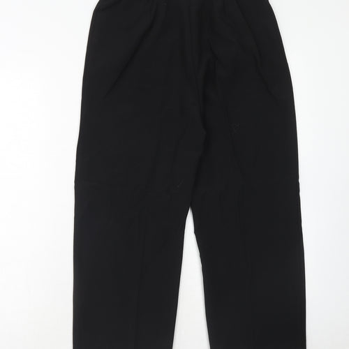 Slimma Womens Black Polyester Trousers Size 14 Regular Zip