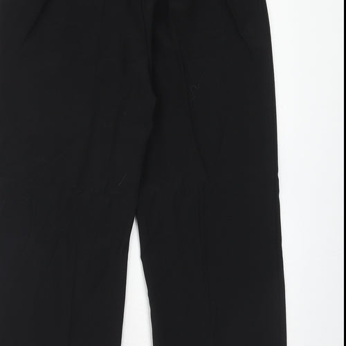 Slimma Womens Black Polyester Trousers Size 14 Regular Zip
