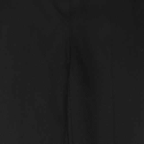 Peacocks Womens Black Polyester Dress Pants Trousers Size 12 Regular Hook & Eye