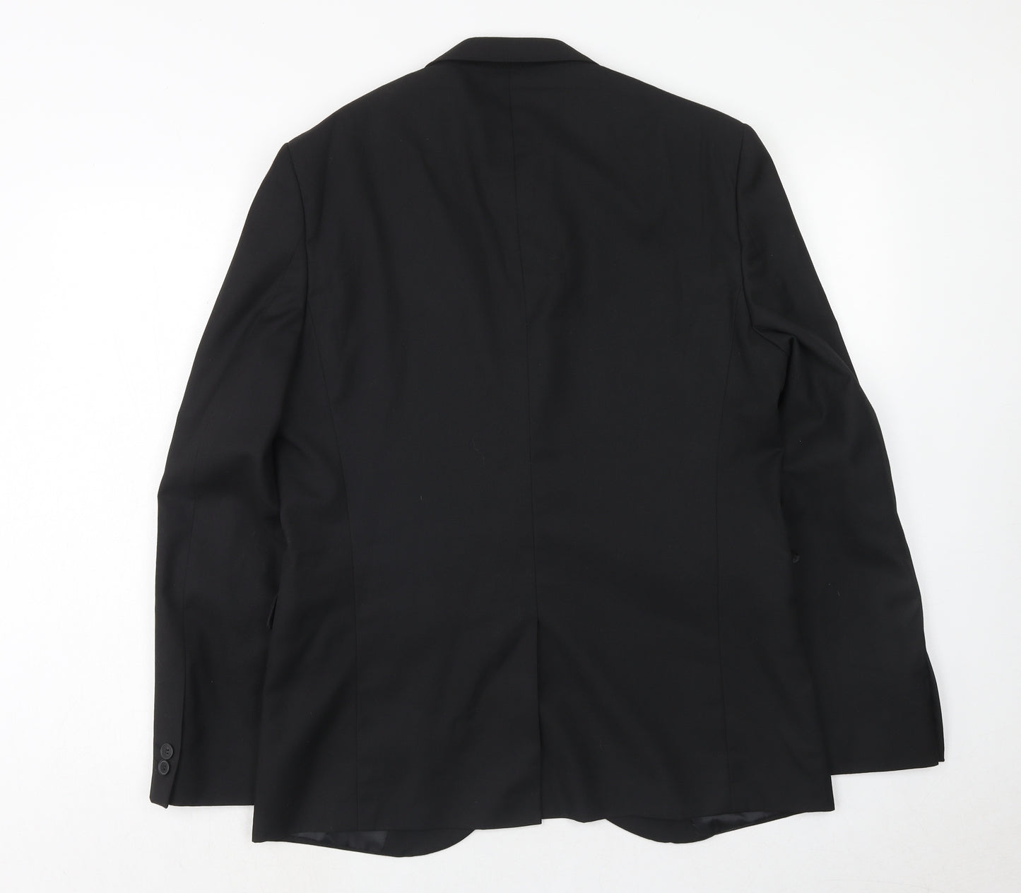 Matalan Mens Black Polyester Jacket Suit Jacket Size 42 Regular