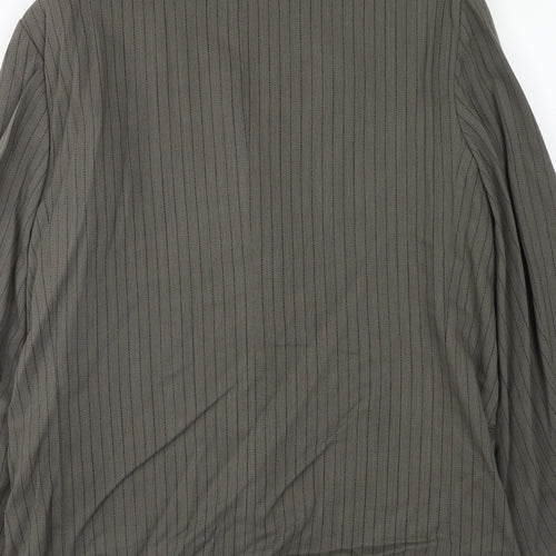 Ciro Citterio Mens Grey Striped Wool Jacket Suit Jacket Size 44 Regular