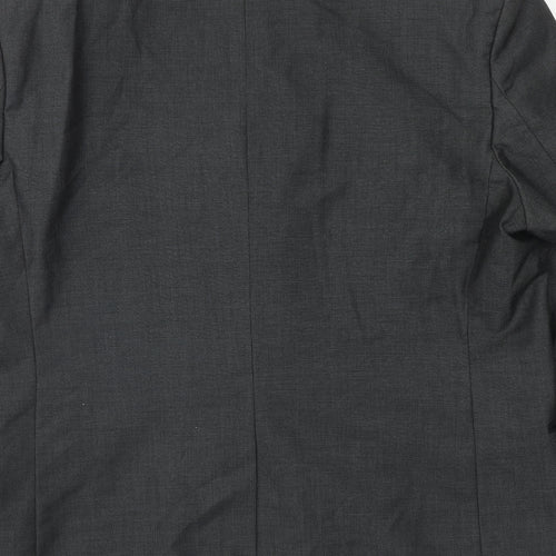 Red Herring Mens Grey Polyacrylate Fibre Jacket Suit Jacket Size 42 Regular