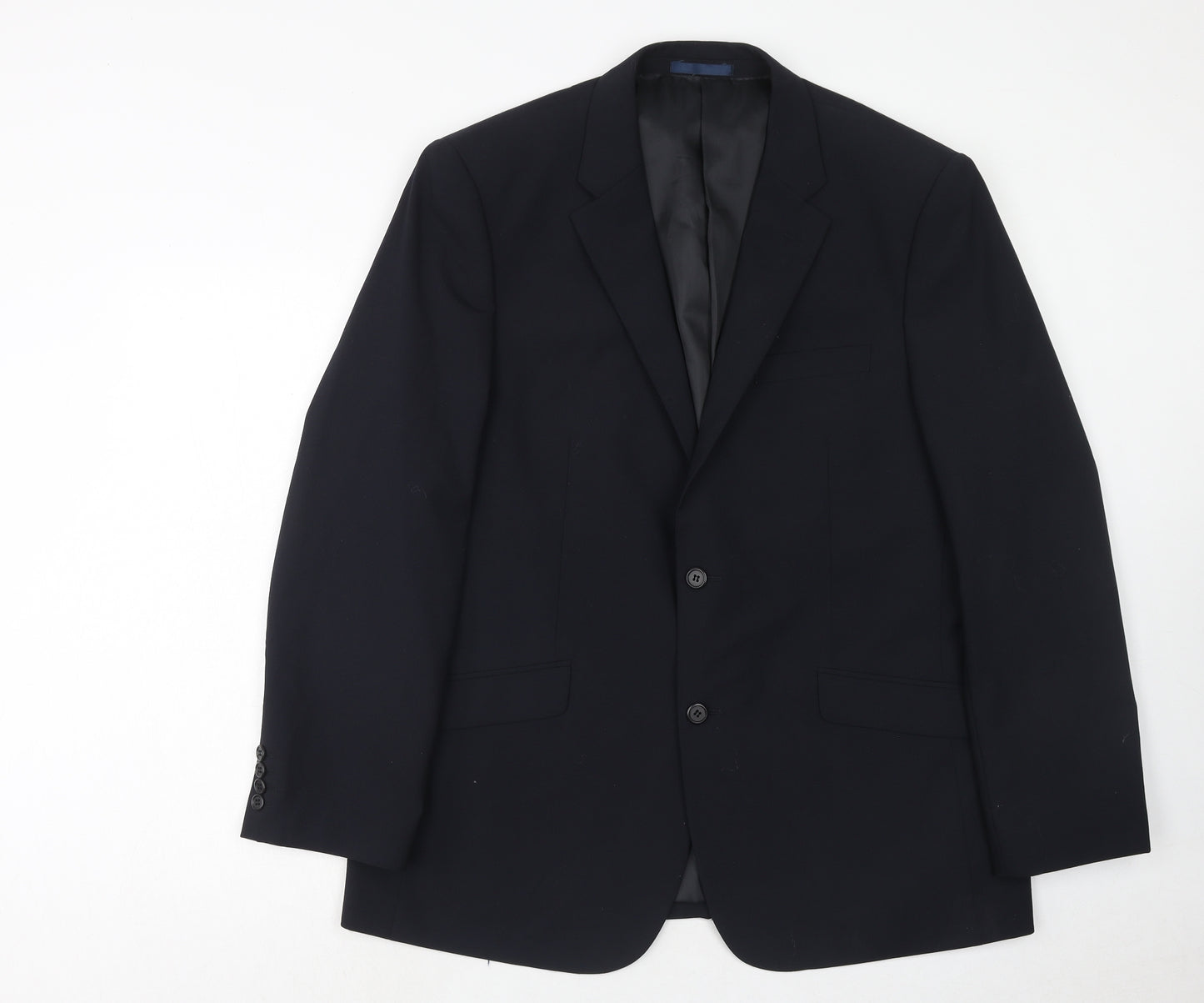 Charlton Gray Mens Blue Polyester Jacket Suit Jacket Size 44 Regular
