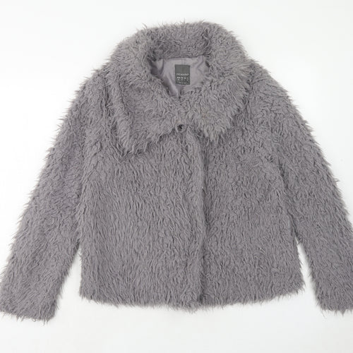 Primark Womens Grey Jacket Size 10 Zip