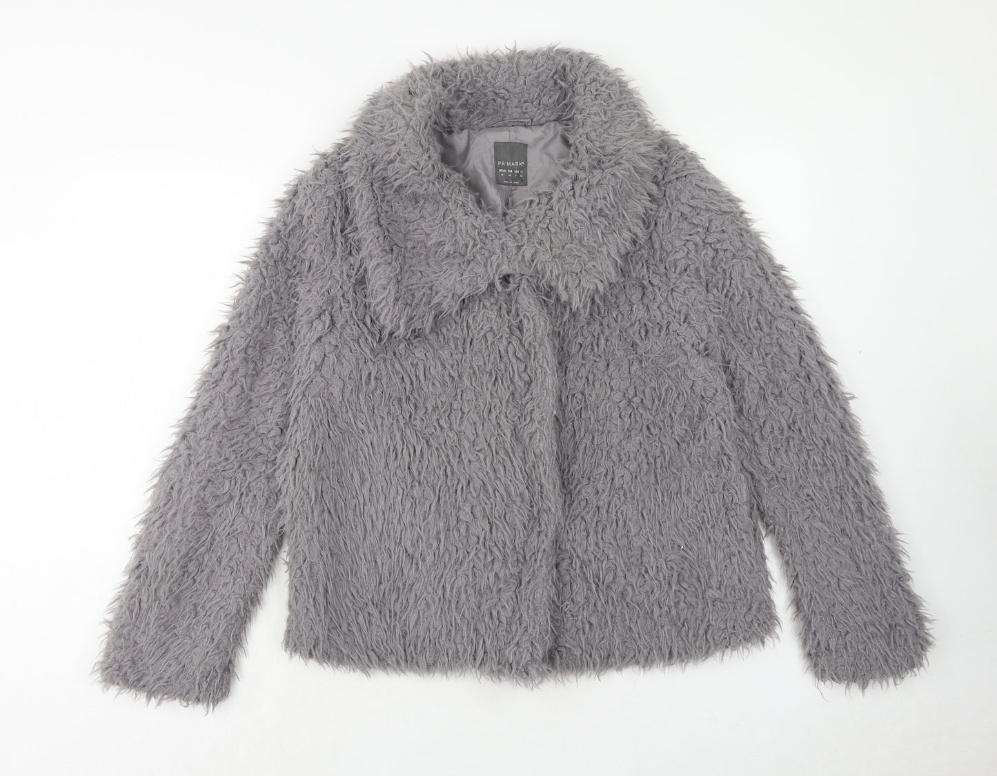 Primark Womens Grey Jacket Size 10 Zip