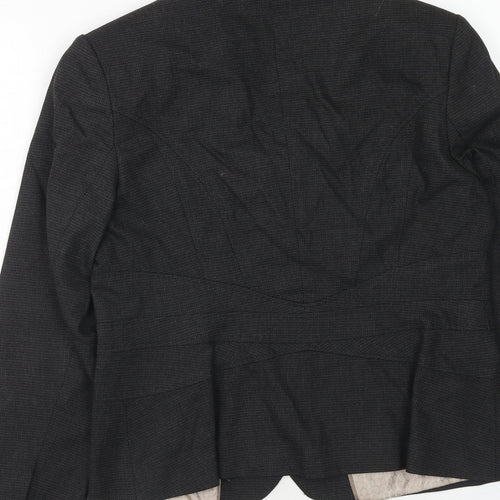 NEXT Womens Grey Polyester Jacket Blazer Size 12