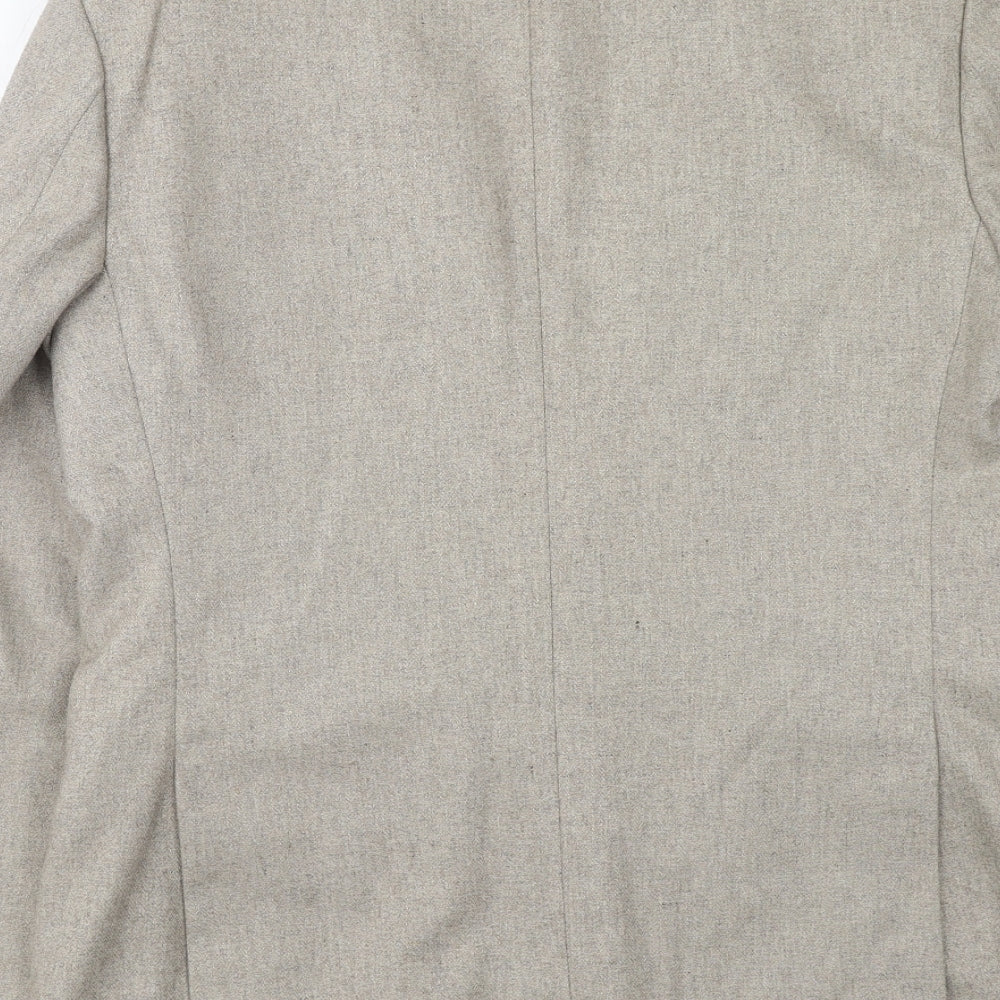 Grendale Mens Brown Polyester Jacket Blazer Size 38 Regular