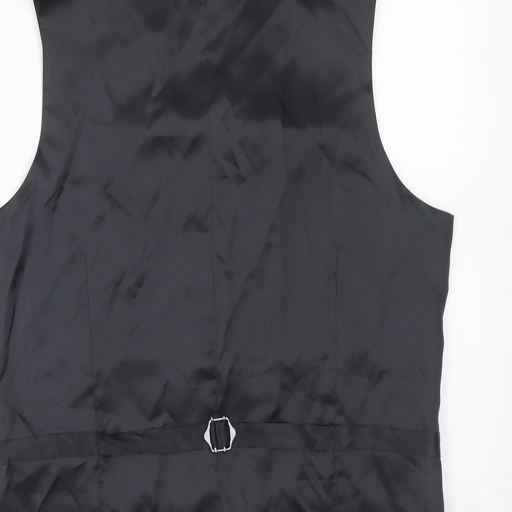 Marks and Spencer Mens Grey Wool Jacket Suit Waistcoat Size 38 Regular