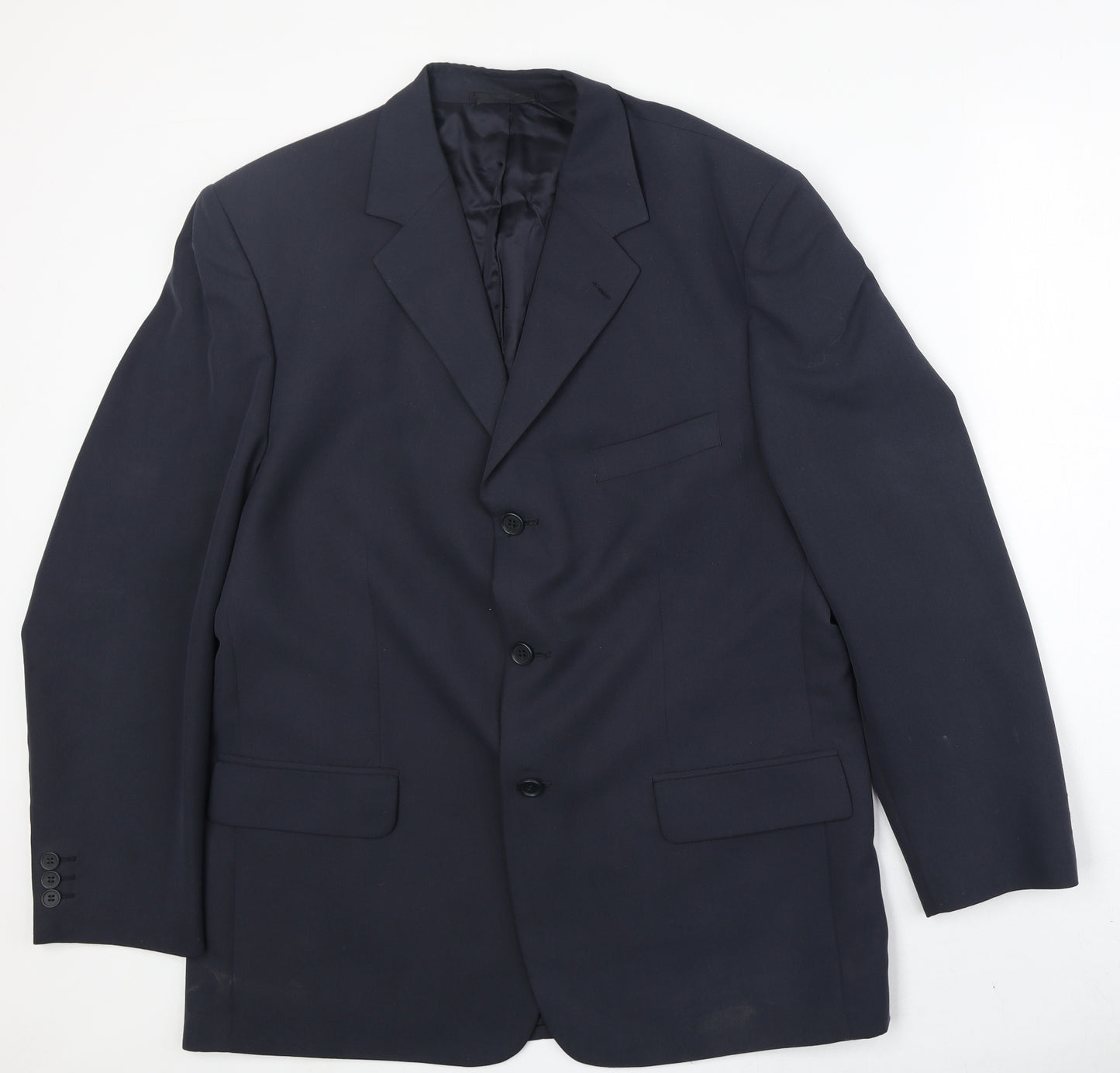 Armando Mens Blue Polyester Jacket Suit Jacket Size 44 Regular