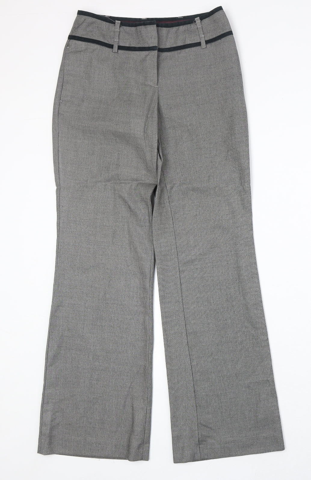 NEXT Womens Grey Polyester Dress Pants Trousers Size 6 Regular Zip