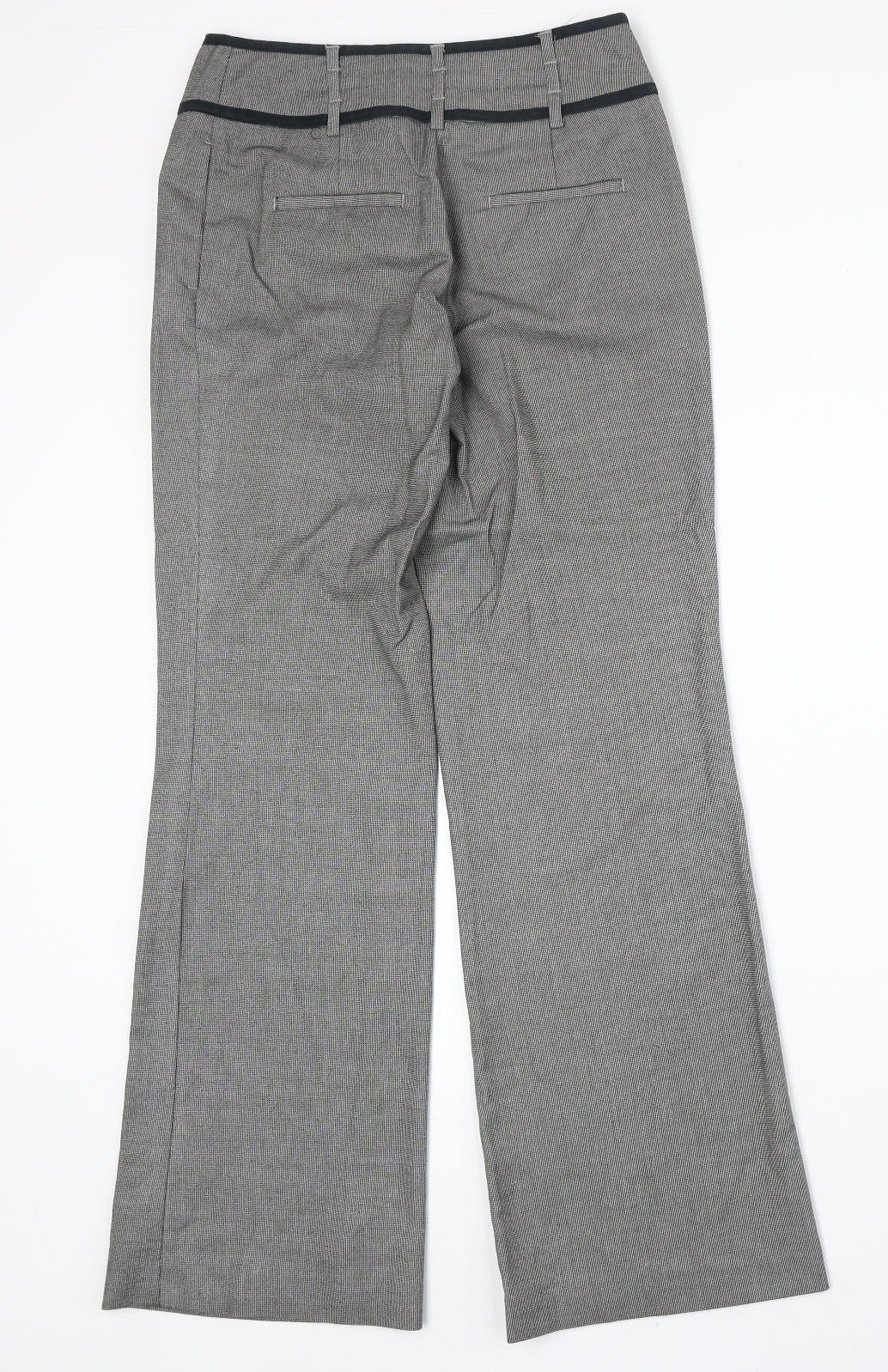 NEXT Womens Grey Polyester Dress Pants Trousers Size 6 Regular Zip