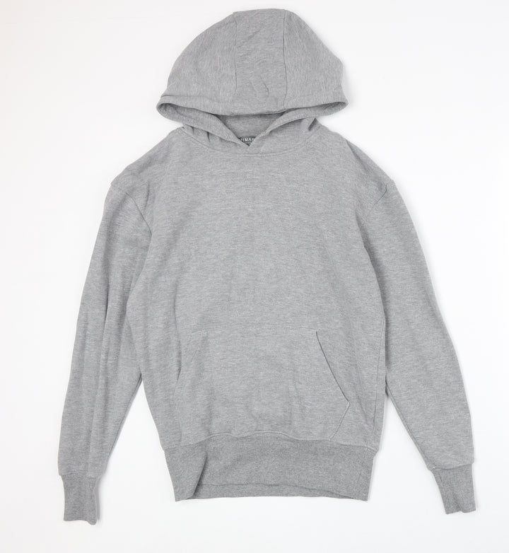 Primark Womens Grey Polyester Pullover Hoodie Size S Pullover