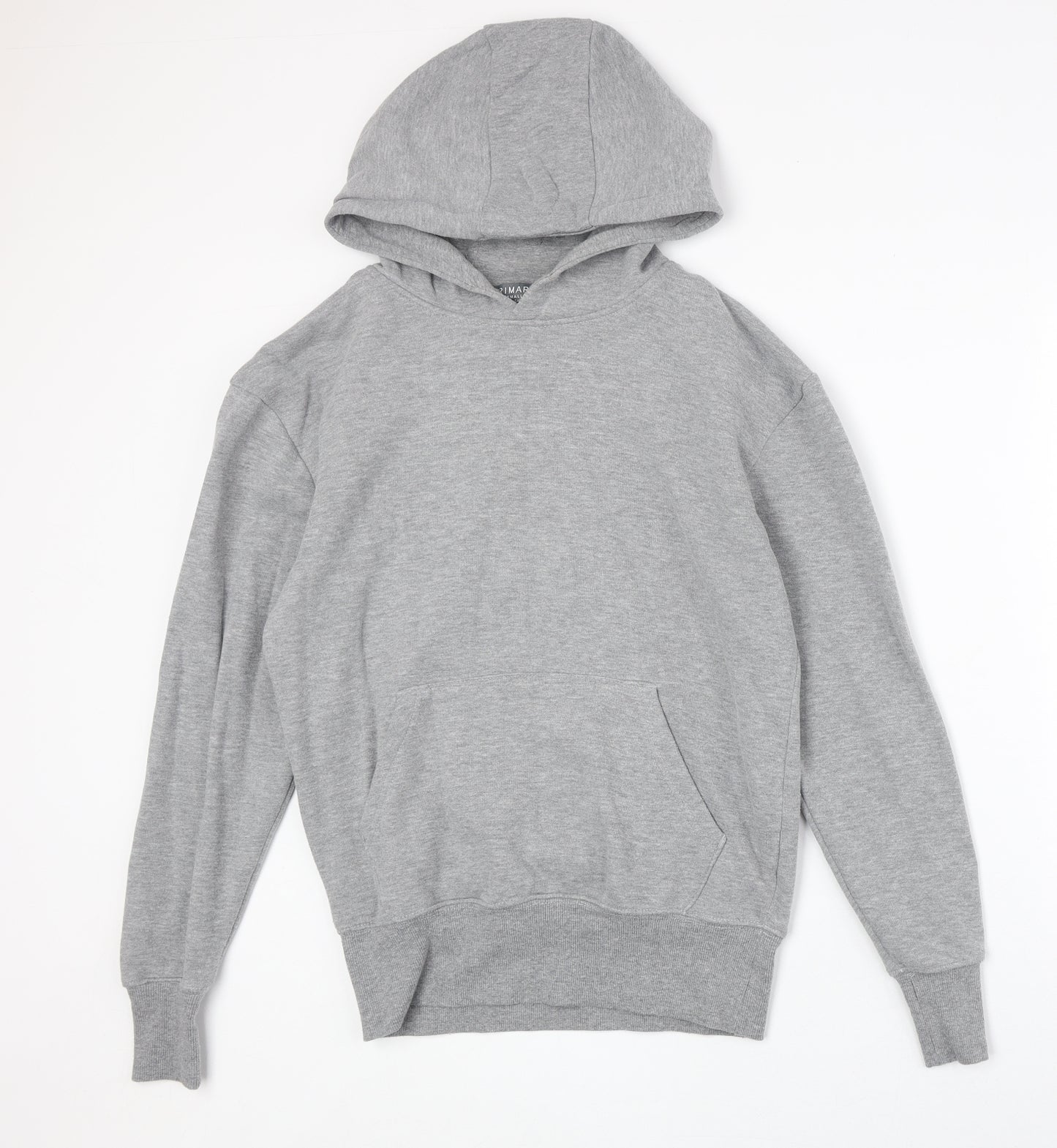 Primark Womens Grey Polyester Pullover Hoodie Size S Pullover