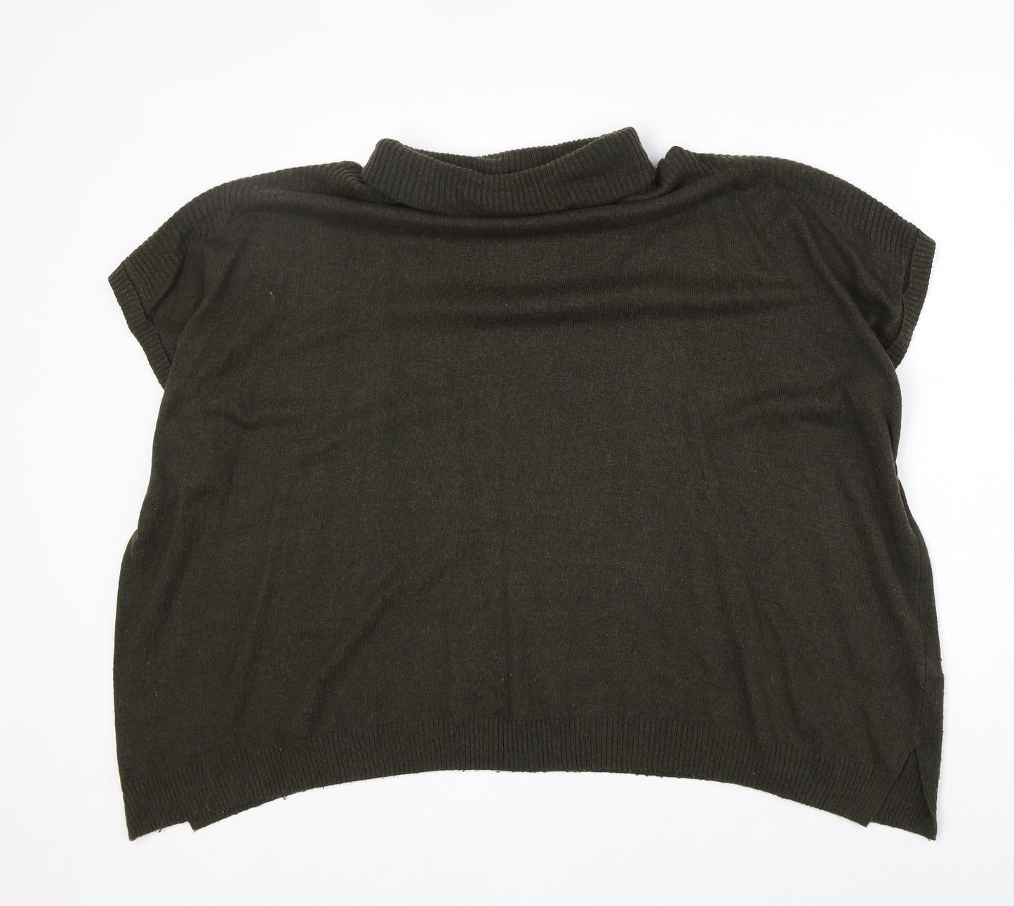 New Look Womens Grey Roll Neck Viscose Pullover Jumper Size M