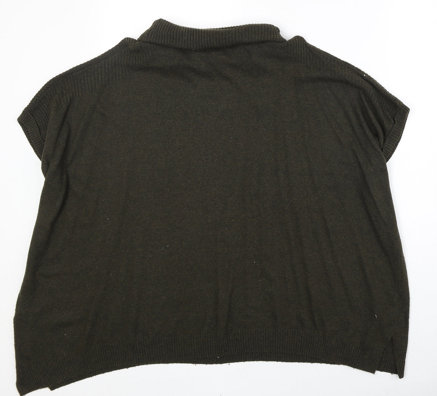 New Look Womens Grey Roll Neck Viscose Pullover Jumper Size M