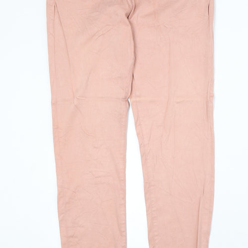 Piza Italia Womens Pink Cotton Skinny Jeans Size 33 in Regular Zip