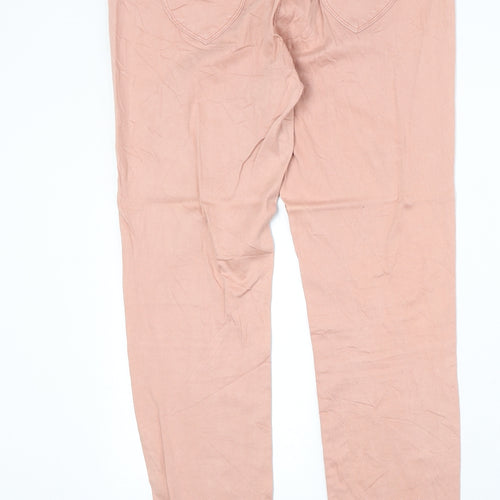 Piza Italia Womens Pink Cotton Skinny Jeans Size 33 in Regular Zip