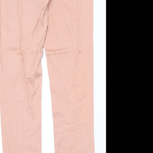 Piza Italia Womens Pink Cotton Skinny Jeans Size 33 in Regular Zip