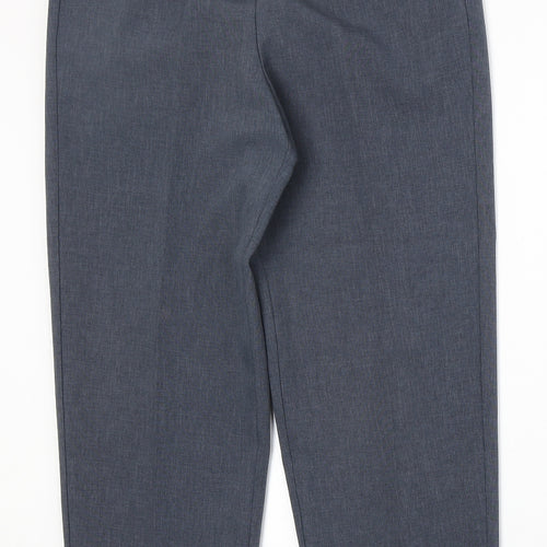Sarika Womens Blue Polyester Trousers Size 12 Regular