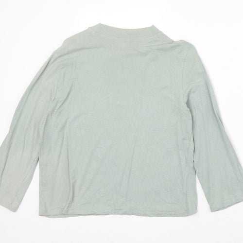 Monki Womens Green Polyester Basic T-Shirt Size M Round Neck