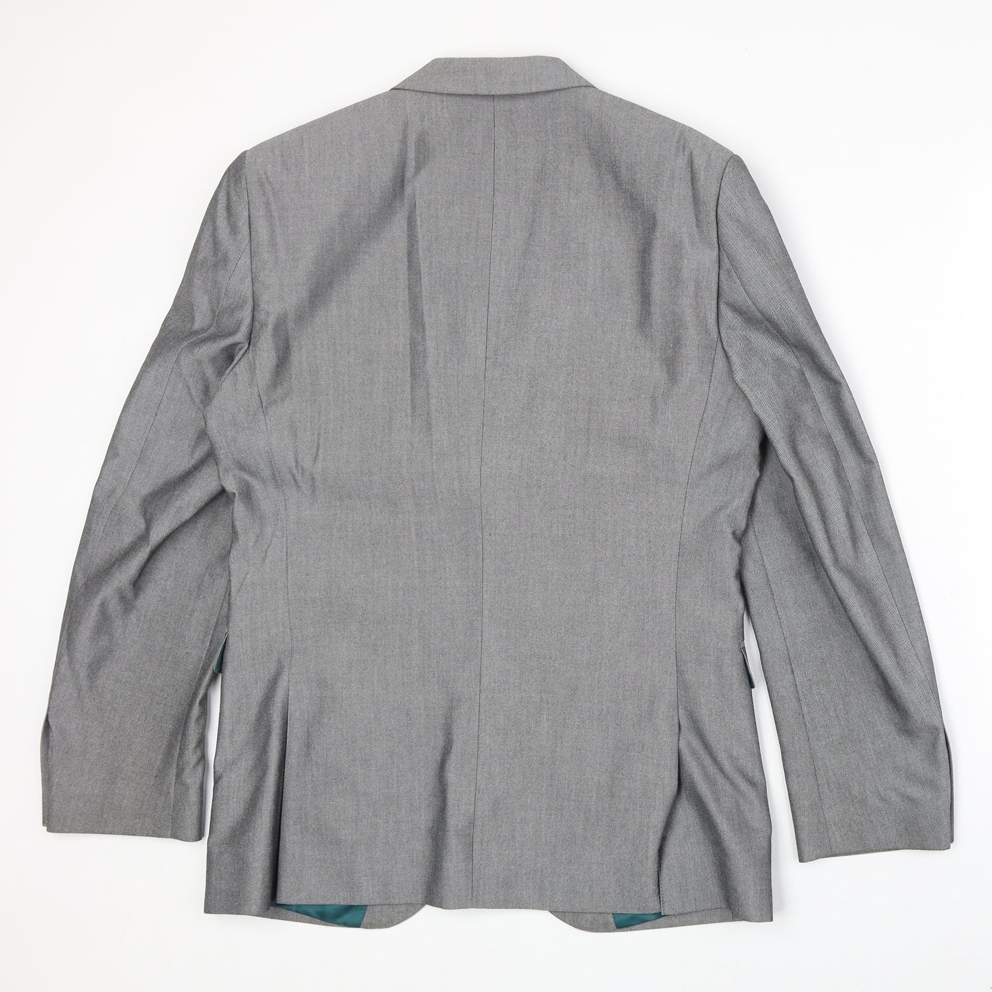NEXT Mens Grey Polyester Jacket Suit Jacket Size 38 Regular