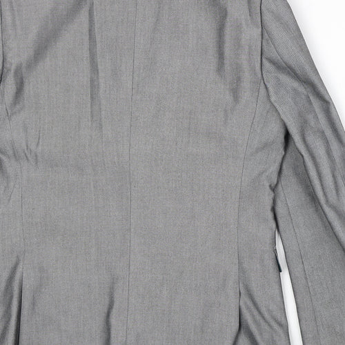 NEXT Mens Grey Polyester Jacket Suit Jacket Size 38 Regular