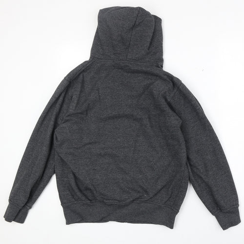 Preworn Womens Grey Cotton Full Zip Hoodie Size S Zip