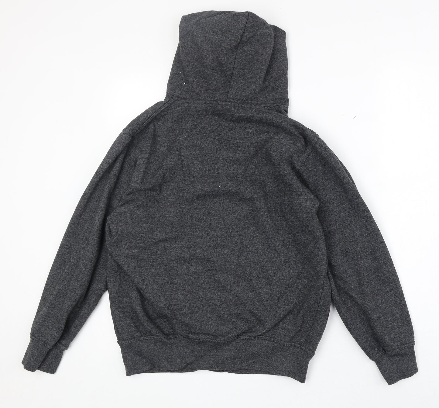 Preworn Womens Grey Cotton Full Zip Hoodie Size S Zip