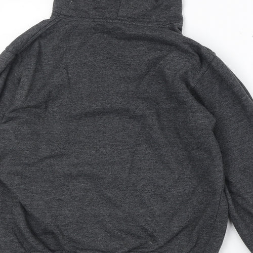 Preworn Womens Grey Cotton Full Zip Hoodie Size S Zip