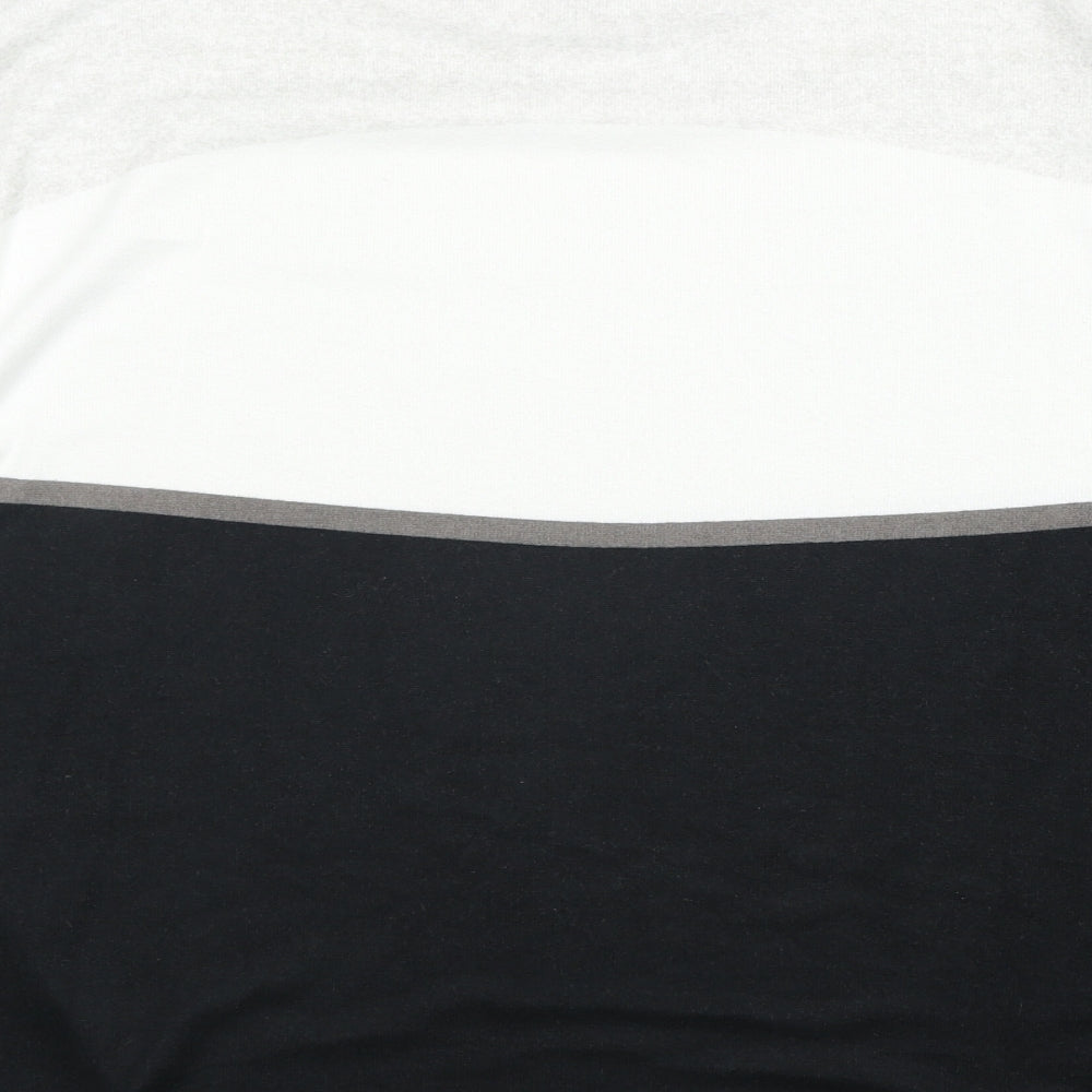 Bonmarché Womens Black Round Neck Polyester Pullover Jumper Size 12