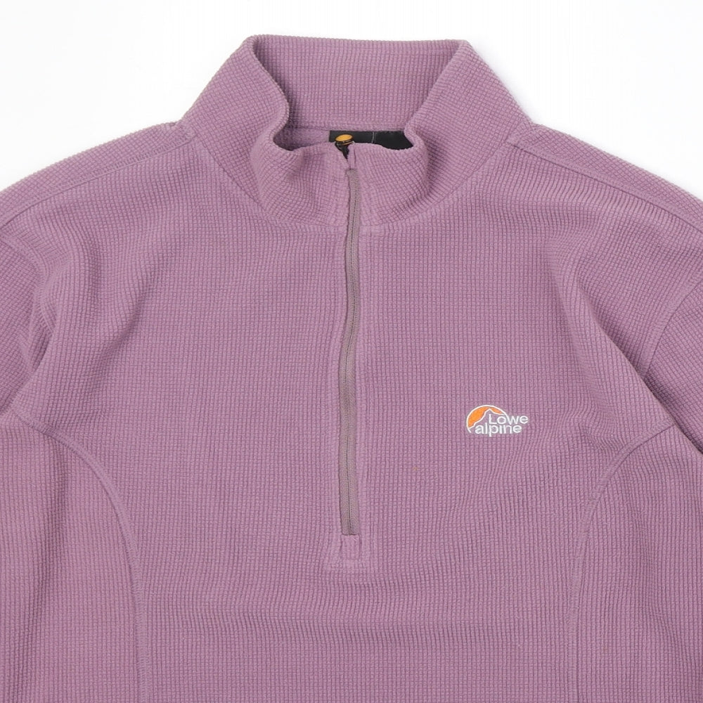 Lowe Alpine Womens Purple Polyester Pullover Sweatshirt Size M Zip