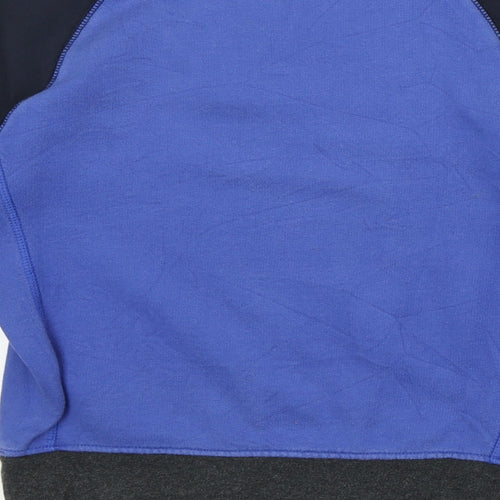 Mobacco Boys Blue Geometric 100% Cotton Pullover Sweatshirt Size 8-9 Years Pullover