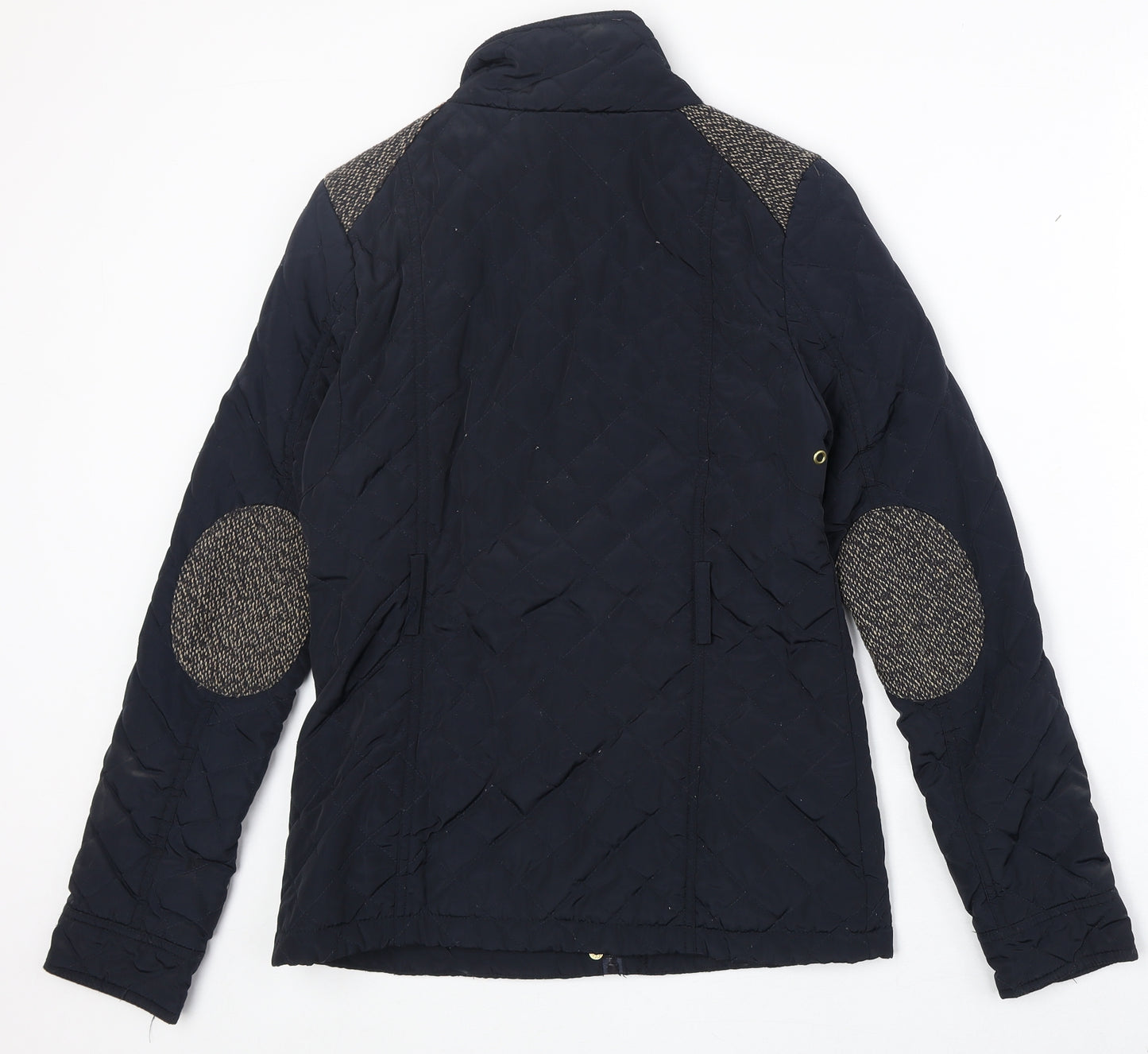 Atmosphere Womens Blue Quilted Jacket Size 6 Snap