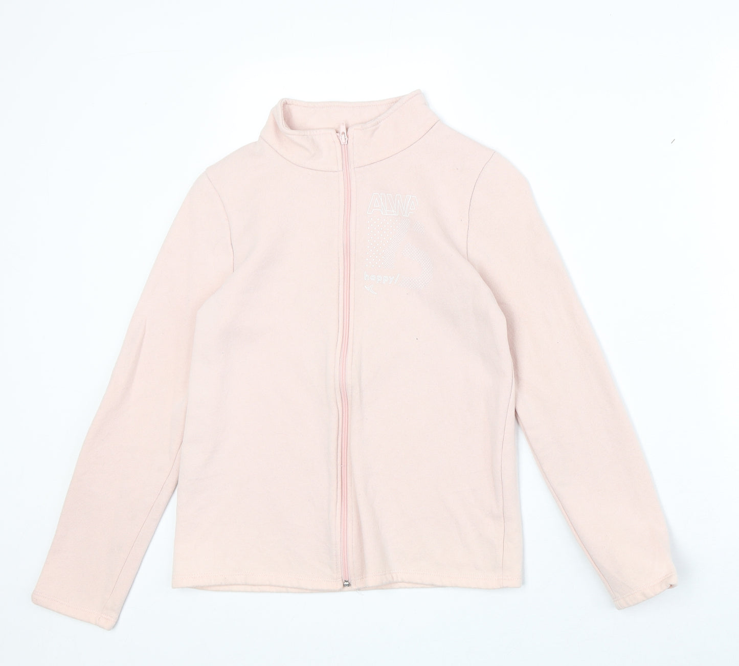 DECATHLON Girls Pink Jacket Size 12 Years Zip