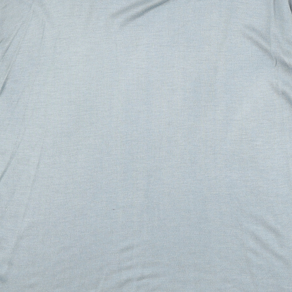 H&M Womens Blue Round Neck Acrylic Pullover Jumper Size M