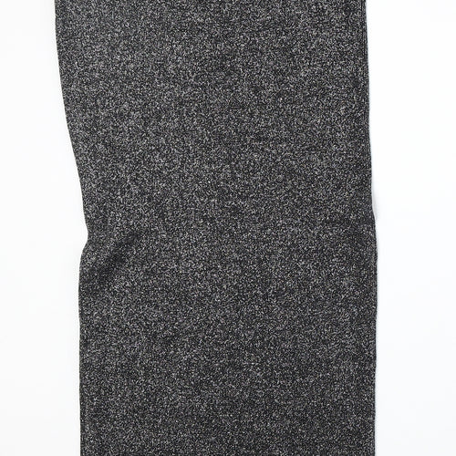 Oasis Womens Silver Viscose Bandage Skirt Size M