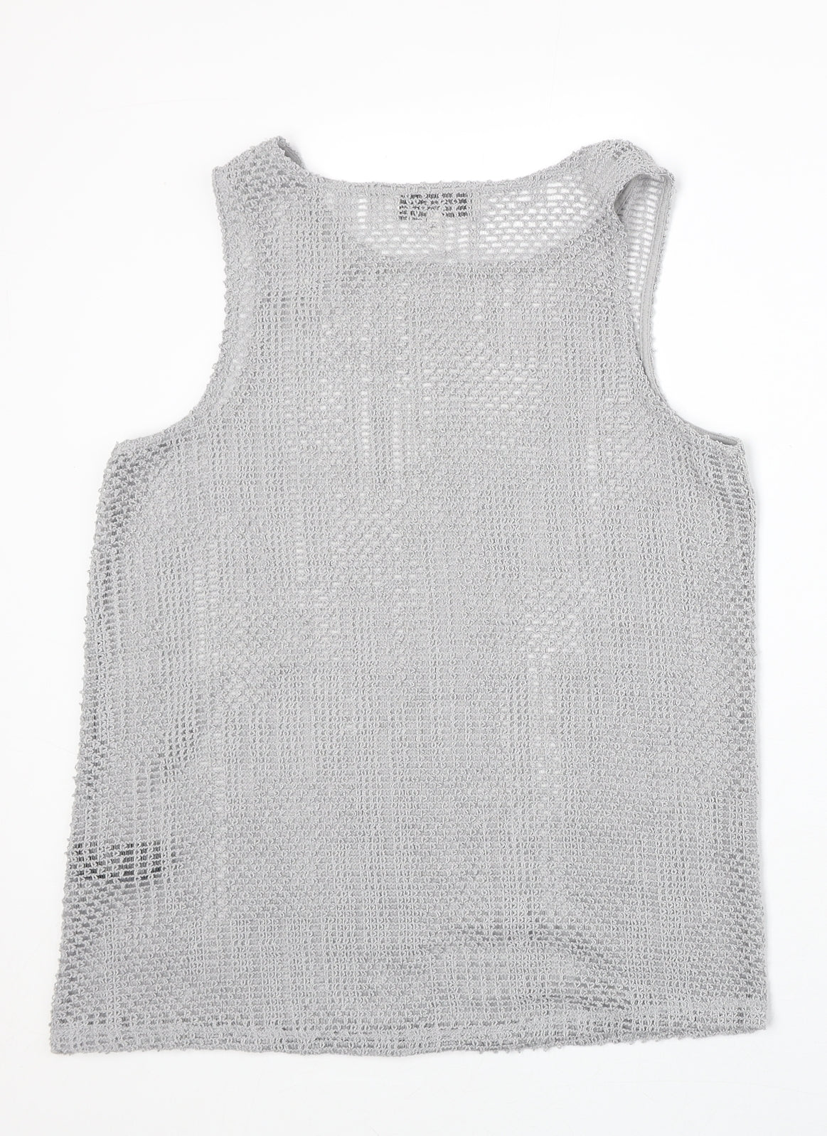 NEXT Womens Grey Polyester Basic Tank Size 12 Round Neck